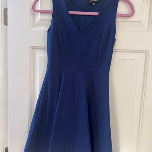 Lulus navy Elegant Blue Sleeveless Dress